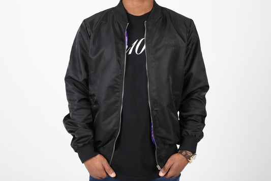 Money, Power, Flowers bomber jacket